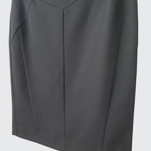 Worthington Womens Black Pencil Skirt Size 8 Polyester Blend Sleek Office Wear - Picture 4 of 7